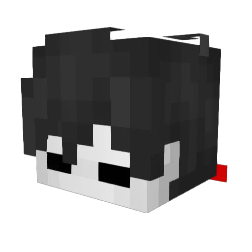 Noxylite Minecraft avatar head, 3D render
