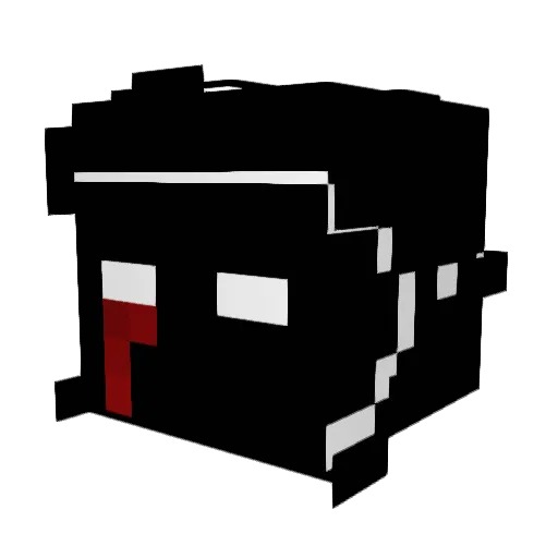 Noxyrtt Minecraft avatar head, 3D render