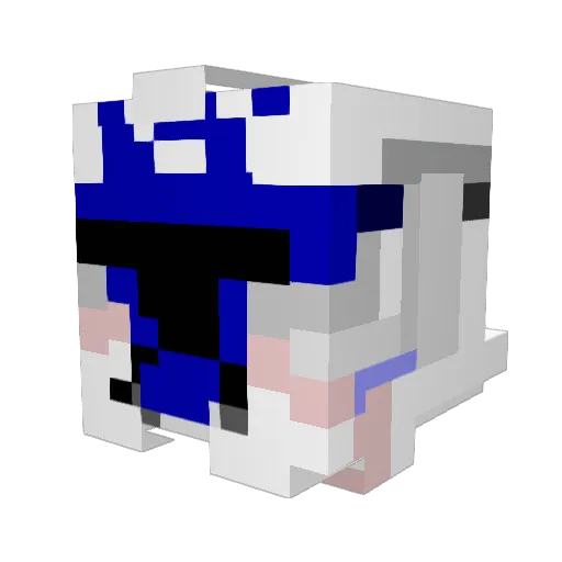 Noxyyyyyy Minecraft avatar head, 3D render