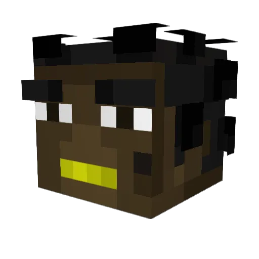 NoyTheBoi Minecraft avatar head, 3D render