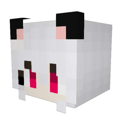 Noyaw Minecraft avatar head, 3D render