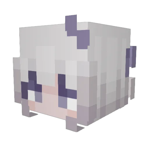 Noykoi Minecraft avatar head, 3D render