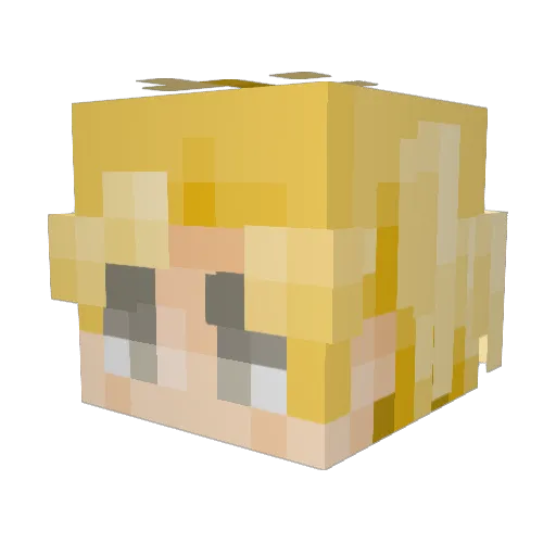 Noymoy Minecraft avatar head, 3D render