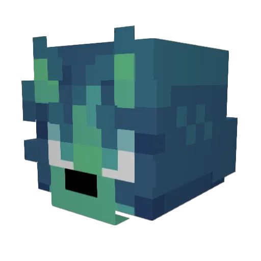 NoyoFuyu Minecraft avatar head, 3D render