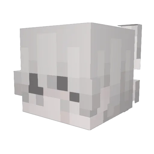 NozYt Minecraft avatar head, 3D render