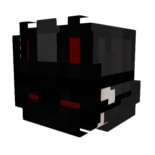 Nozhdar Minecraft avatar head, 3D render