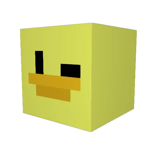 Nozn7 Minecraft avatar head, 3D render