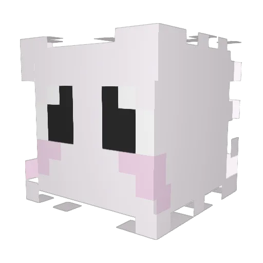 Nozoml Minecraft avatar head, 3D render