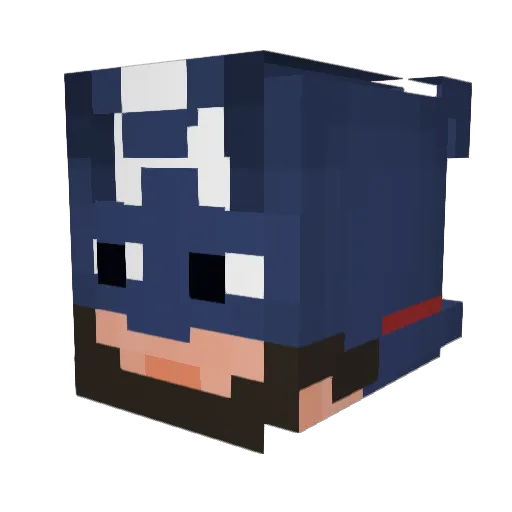 Nozor Minecraft avatar head, 3D render