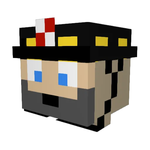NozzleNut Minecraft avatar head, 3D render
