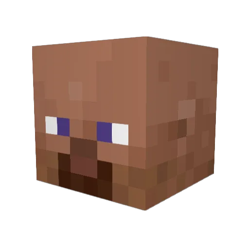 Npdowgs Minecraft avatar head, 3D render