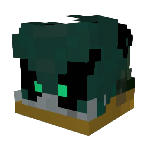 Npelletier33 Minecraft avatar head, 3D render