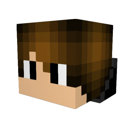 Npp33 Minecraft avatar head, 3D render