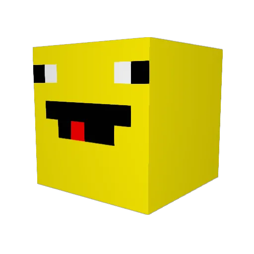 Nq_67 Minecraft avatar head, 3D render