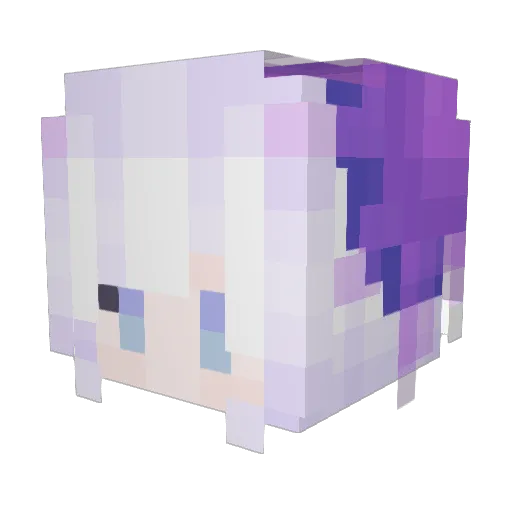 Nqlivx Minecraft avatar head, 3D render