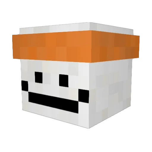 Nqt_Chilly Minecraft avatar head, 3D render