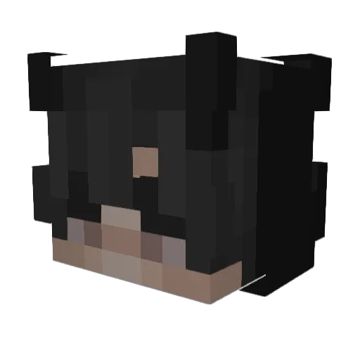 Nqxic Minecraft avatar head, 3D render