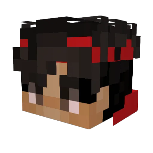 Nr43 Minecraft avatar head, 3D render