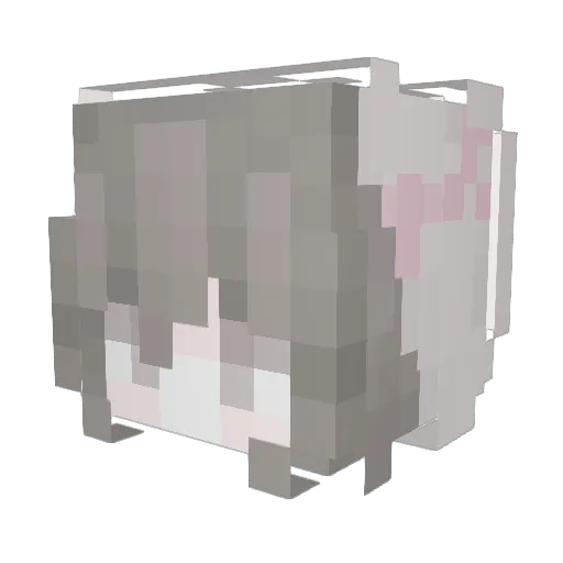 Nrjs Minecraft avatar head, 3D render
