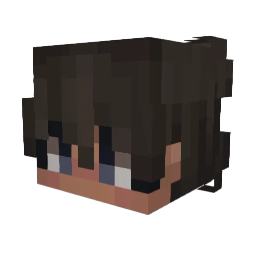 NsManuu Minecraft avatar head, 3D render