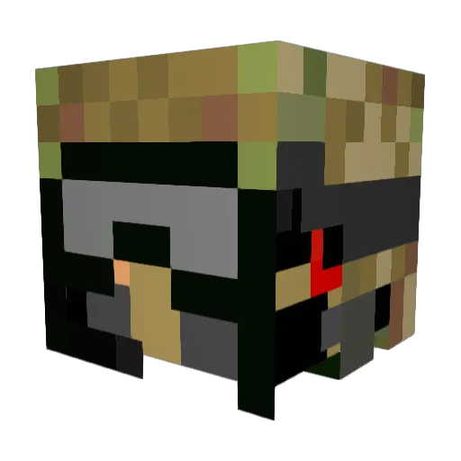Ns_Luke Minecraft avatar head, 3D render