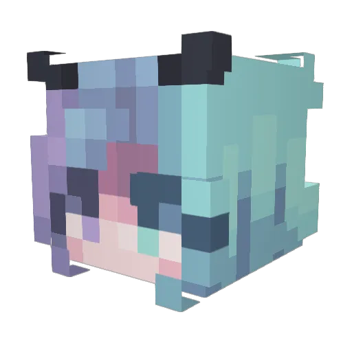 Nssiy Minecraft avatar head, 3D render