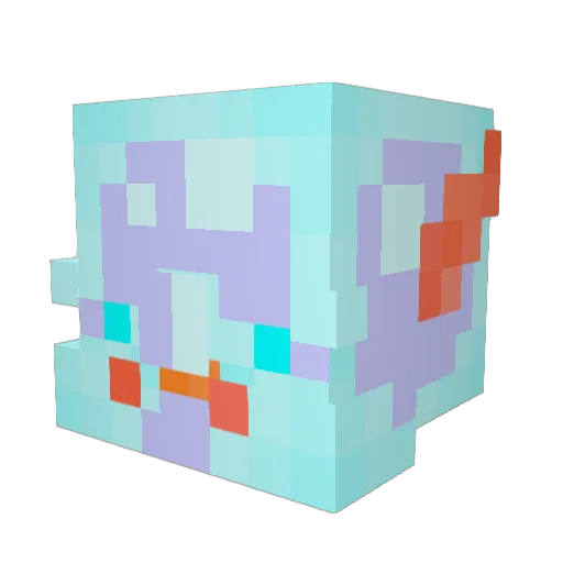 Nstans Minecraft avatar head, 3D render
