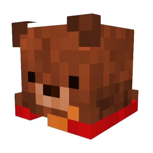 Nstars Minecraft avatar head, 3D render