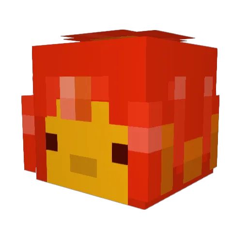 Nsteh Minecraft avatar head, 3D render