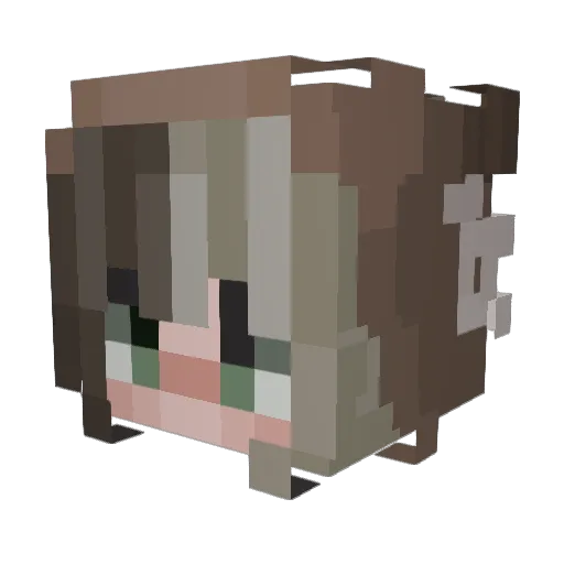 Nstone23 Minecraft avatar head, 3D render