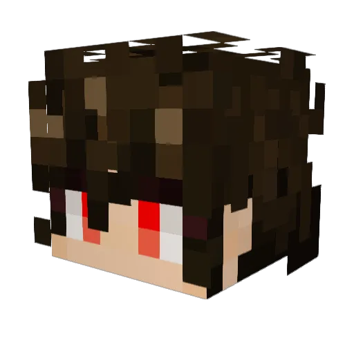 Nstsky Minecraft avatar head, 3D render