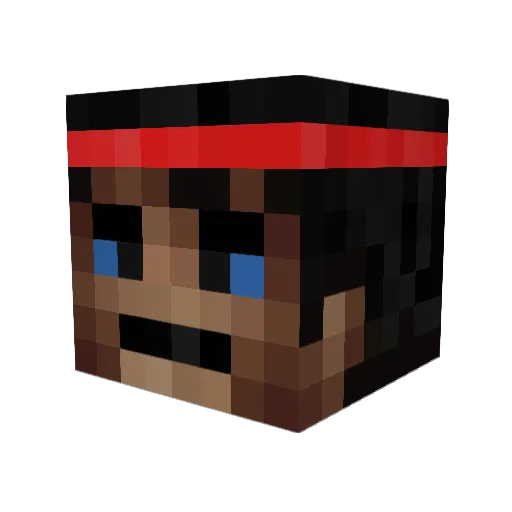 Nstylz88 Minecraft avatar head, 3D render