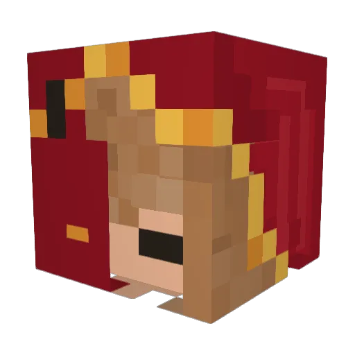 NsvenL Minecraft avatar head, 3D render