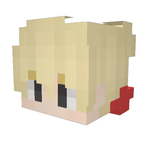 NtGabino_ Minecraft avatar head, 3D render