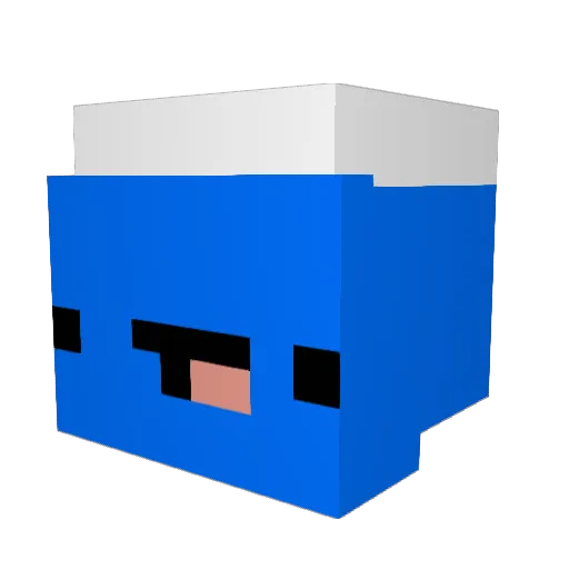 Nth_ Minecraft avatar head, 3D render