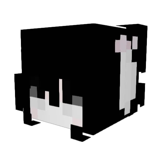 Ntpolice Minecraft avatar head, 3D render