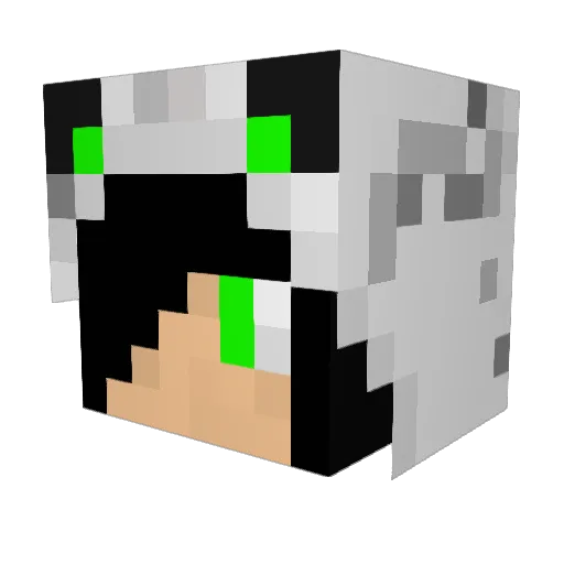 NtrlAppleTree Minecraft avatar head, 3D render