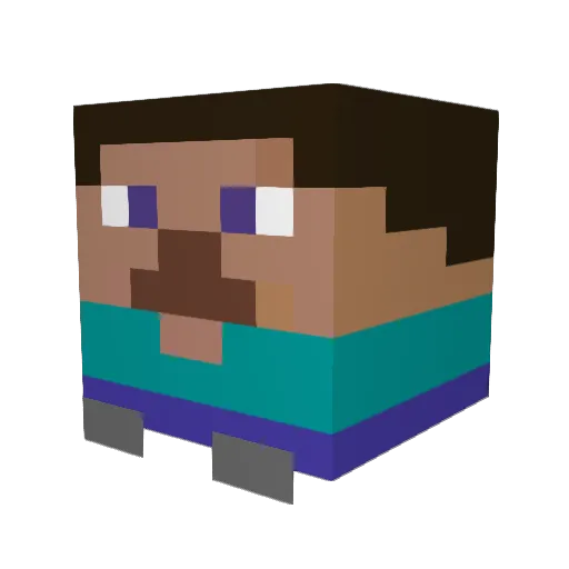 Ntxawg Minecraft avatar head, 3D render