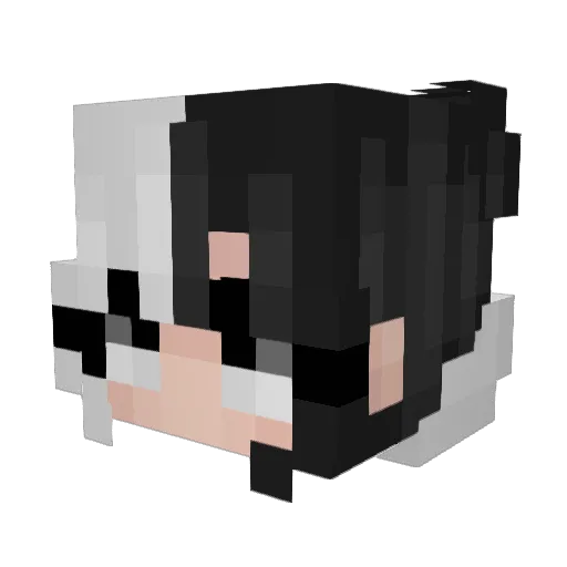 Nu88 Minecraft avatar head, 3D render