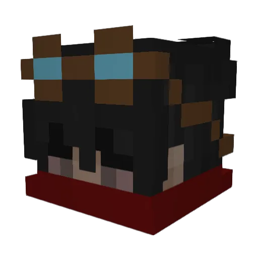 NuB_3 Minecraft avatar head, 3D render