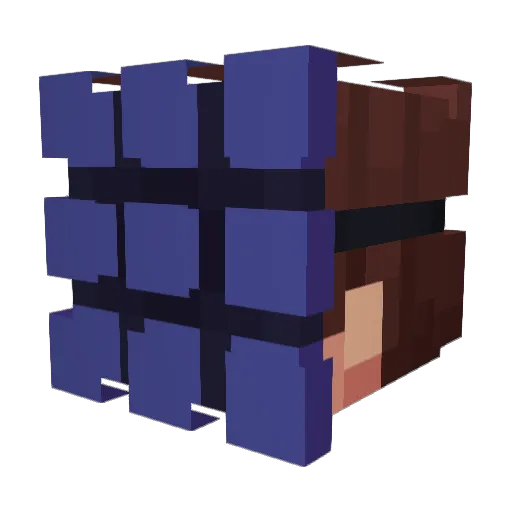 NuEggo Minecraft avatar head, 3D render