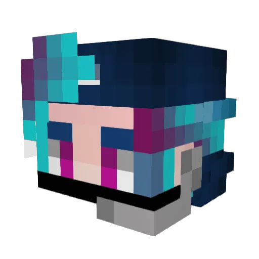 NuGaTuB4iK2 Minecraft avatar head, 3D render