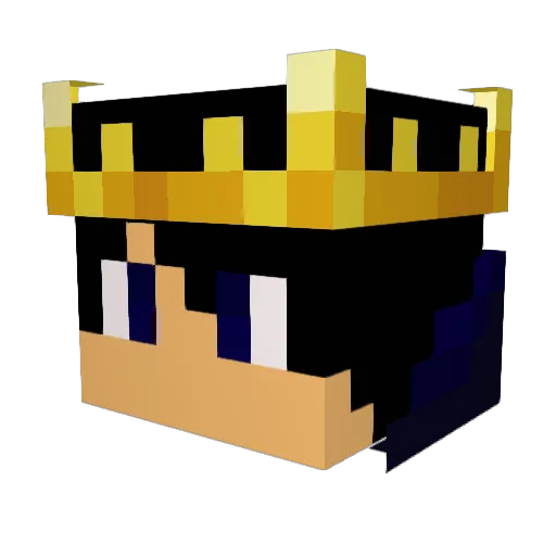NuLights Minecraft avatar head, 3D render