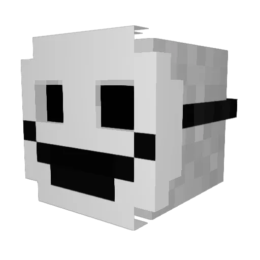 NuMo0 Minecraft avatar head, 3D render