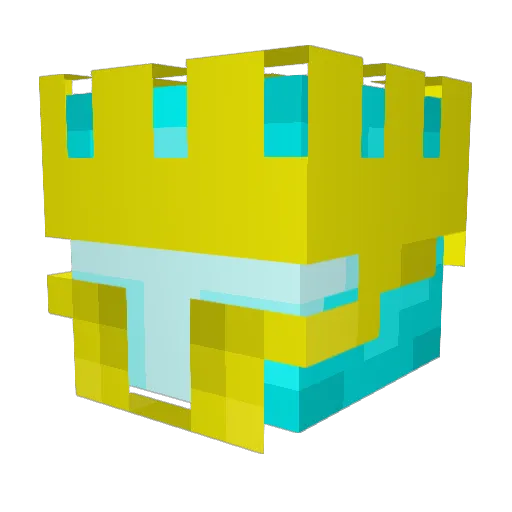 NuNuSuSu Minecraft avatar head, 3D render