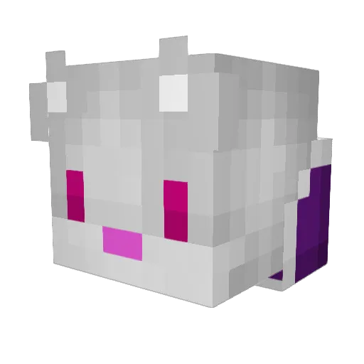 NuSilvi Minecraft avatar head, 3D render