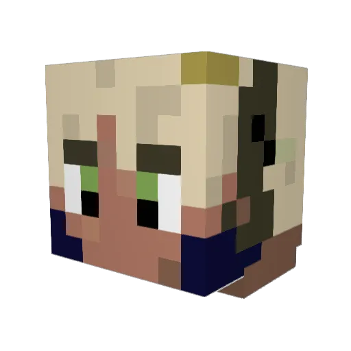 NuT1998 Minecraft avatar head, 3D render
