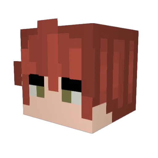 NuTMy Minecraft avatar head, 3D render