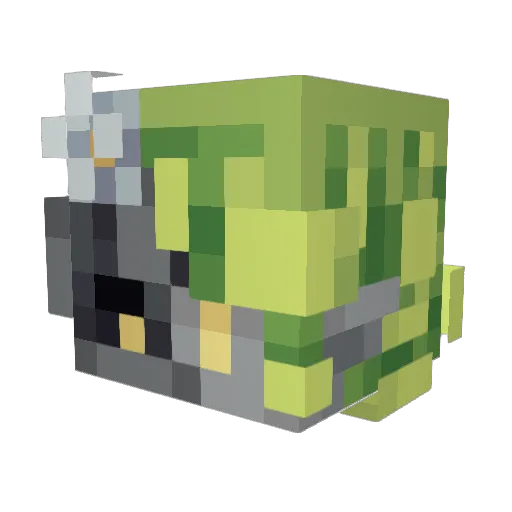 NuU28 Minecraft avatar head, 3D render