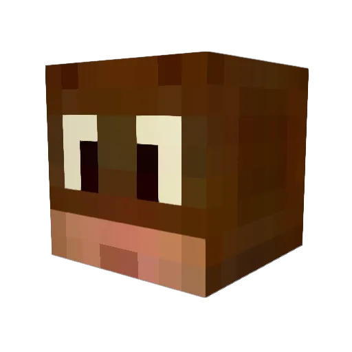 Nu_ble Minecraft avatar head, 3D render